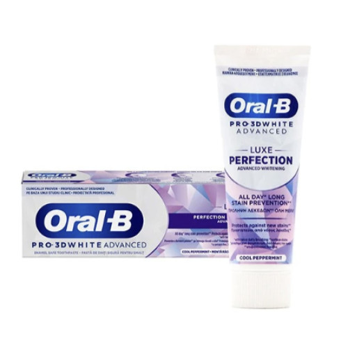 Зубная паста Oral-B Whitening Advanced (фиолетовый дизайн), 75 мл
